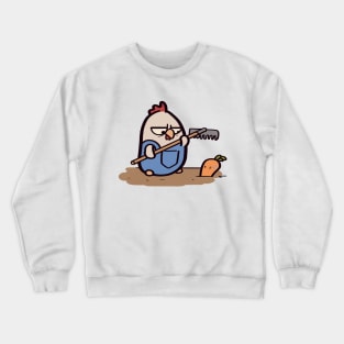 Angry Chicken Farmer Crewneck Sweatshirt